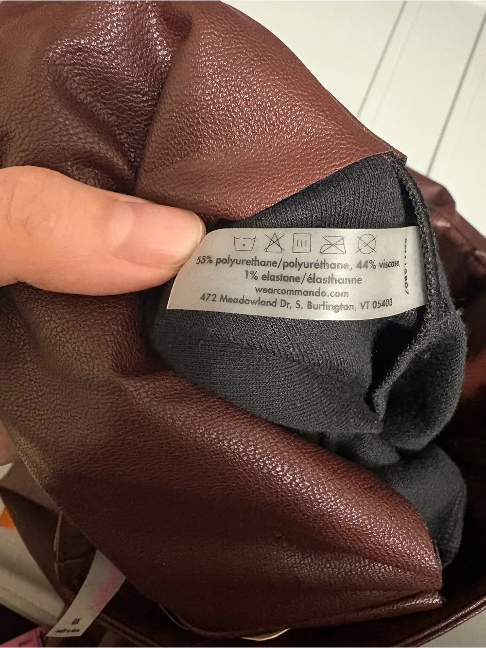 Commando Faux Leather Paperbag Pant Oxblood Red Maroon Size XS NWT New